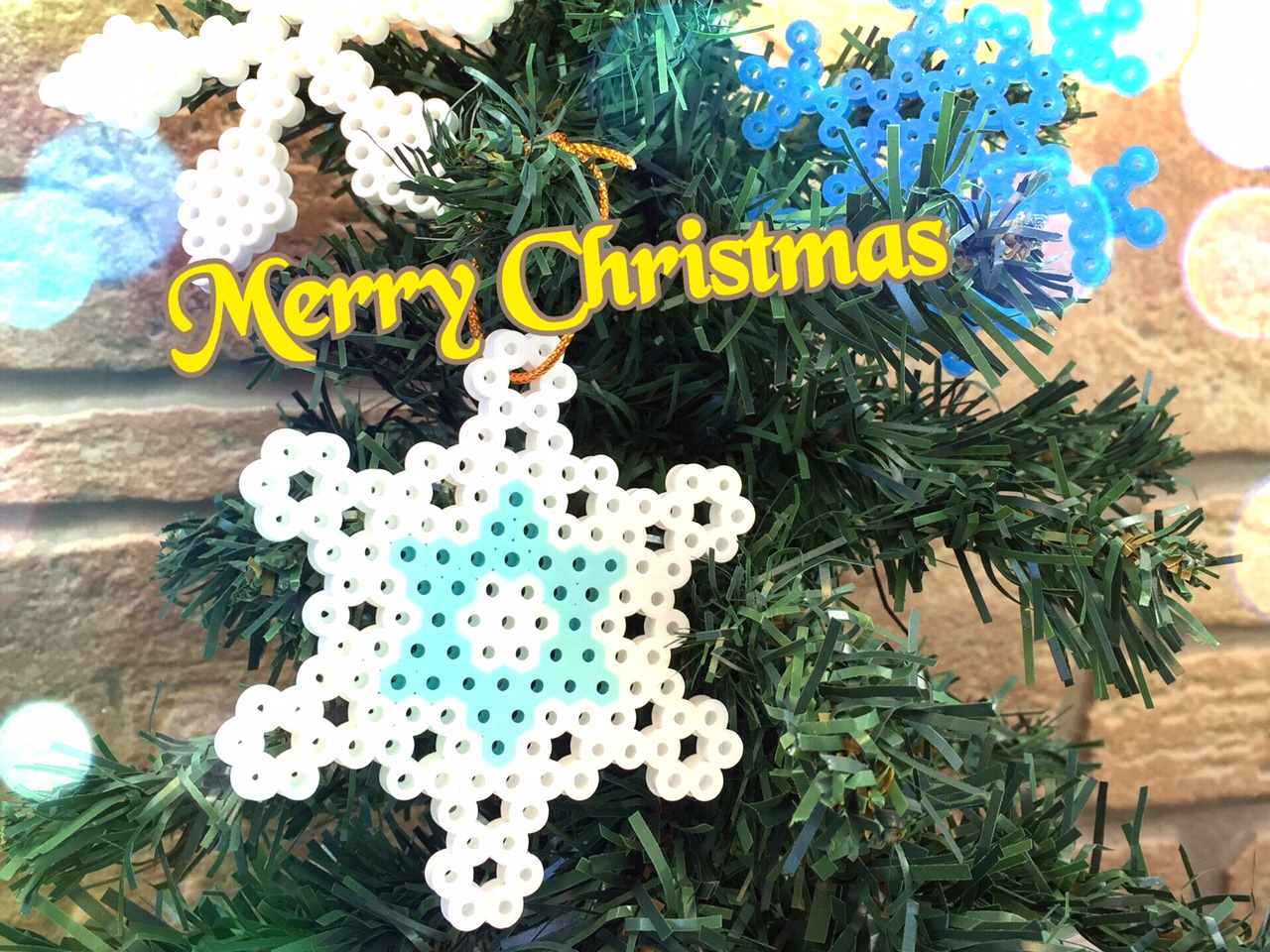 アイロンビーズ雪の結晶の図案と作り方のコツ クリスマス飾りを素敵に のんびりスローな毎日を